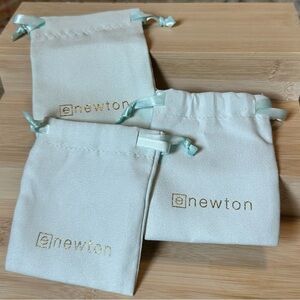 eNewton Soft Drawstring Pouch - SET of 3. (3”x 4”)